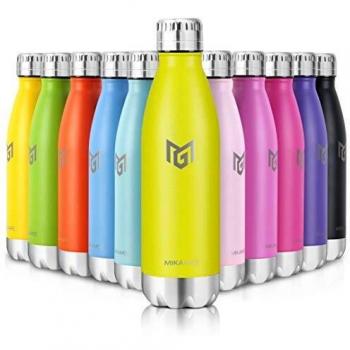 MIKAMEE Botella de Agua Acero Inoxidable 350/500/650/750ml | Aislamiento de Vacío de Doble Pared airBottle | sin bpa Botella termica | Mantiene 24h frías/12h Calientes | para Niños, Deporte, Oficina