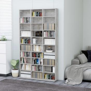 Tenedor gris concreto 102x16x177,5 cm de la TV en de múltiples capas vidaXL Armario para CDs madera contrachapada gris 102x16x177,5 cm