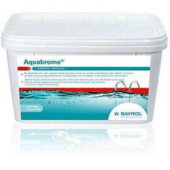 Aquabrome Bayrol - Bromo Lento 5kg para Piscinas, Pastillas de 20g, Eficaz contra Bacterias y Virus