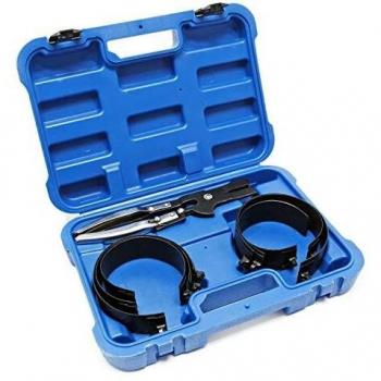 Set de bandas elásticas de compresión para anillo de pistón 73-111 mm con pinza y estuche - Reparación Taller Coches