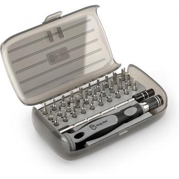 Juego de destornilladores de precisión 32 en 1 Kit portátil de herramientas manuales con brocas magnéticas para reparación de móviles, PC y relojes