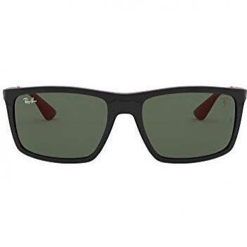RAYBAN Men's 0RB4228M F60171 58 Sunglasses, Black/Green