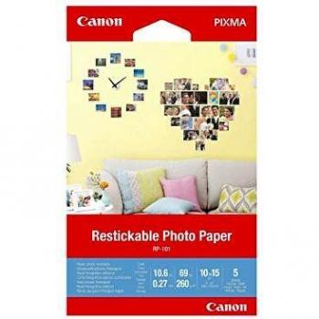 Canon RP101 Photo Paper 10 x 15 cm 3635C002 5 Sheets 260 g Matt