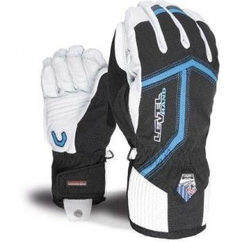 Level - Guantes de esquí para hombre, tamaño 8,5 UK, 5 negro - blanco
