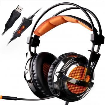 Sades A6 - Auriculares gaming de diadema cerrados