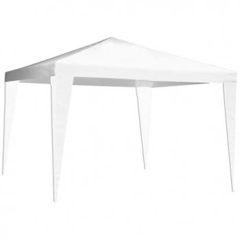 Cenador de acero 3x3 m con lona de polietileno blanco Oasis