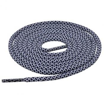 Mr Lacy Ropies Round Navy White Shoelaces 130cm