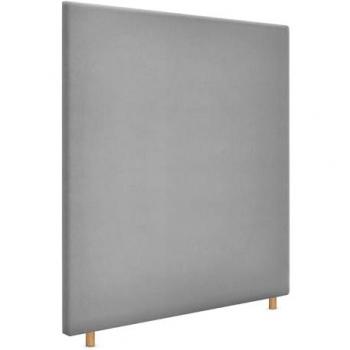 Cabecero Tapizado Aqualine Liso hasta el Suelo en Polipiel o Tela Gris (95x120cm) para Camas de 70/80/90 cm