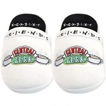 Friends Central Perk - Pantuflas Blancas Suaves Sin Cordones Para Mujer 5-7 UK