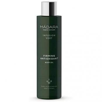 MÁDARA Organic Skincare | Infusion Vert Firming Antioxidant Body Oil - 200ml, Vitamin-infused, Antioxidant-rich, With thyme and lemon balm, Firming, Toning, Nurturing, Vegan, Ecocert certified