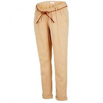 MAMALICIOUS Mlbeach Belt Woven Pant Pantalón, Detalles: Cinturón Trenzado Marrón Nómada, L para Mujer