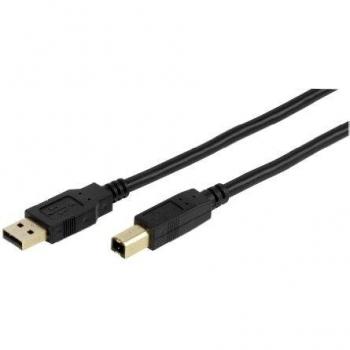 Vivanco High-Grade USB 2.0 Certified Connection Cable, 5.0 m, Black - Cable USB