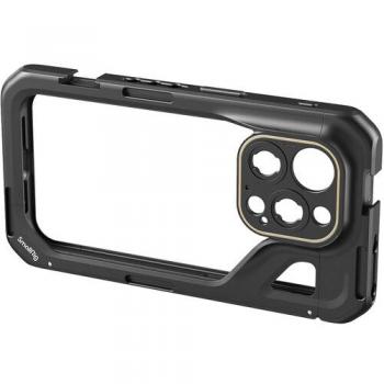 SmallRig 4396 Mobile Video Cage for iPhone 15 Pro with Dual Handle