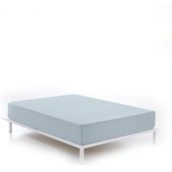 Sábana Bajera Ajustable Alexandra House Living Azul Celeste 135/140 x 190/200 cm