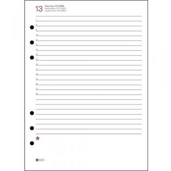 Miquelrius - Recambio Agenda 16 meses Integral - Día Página, Tamaño Plus 155 x 213 mm