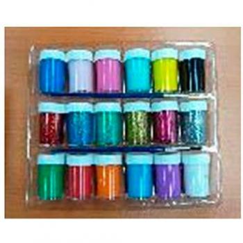 Champion Industrial - Pack Pinturas acrílicas, 18 Pinturas y 2 Pinceles