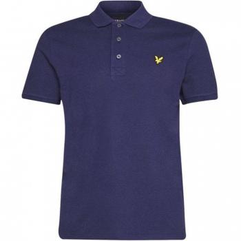Lyle & Scott Men's Plain Organic Cotton Polo Shirt - Navy - Size: XL