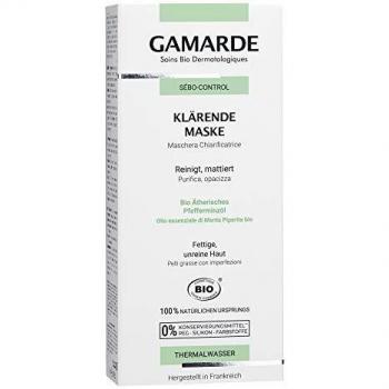 GAMARDE Organic Cosmetics: Clarifying Mask Against Impurities I Natural Cosmetics Face Mask I Face Mask for Oily Skin I Face Mask with Essential Oils I Face Mask Men & Women I Vegan I 40 ml