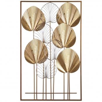 Decoración de Pared BB Home 54 x 5 x 91,5 cm Metal Dorado
