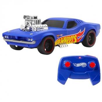 Coche Teledirigido Hot Wheels Rodger Dodger 1:16 Recargable Azul Multicolor
