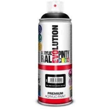 Pintura Spray Acrílica Evolution Mate 520 cc RAL 9004 Negro Señales