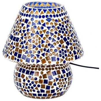 Lámpara Marroquí de Sobremesa Azul - 22x18x18 cm