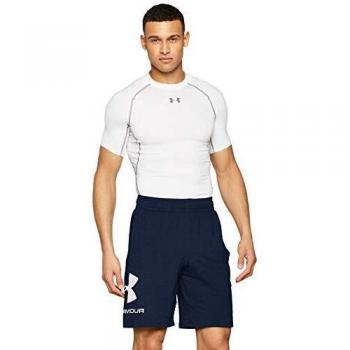 Under Armour Sportstyle Cotton Logo, Pantalón Corto Hombre, Academy/White, XL