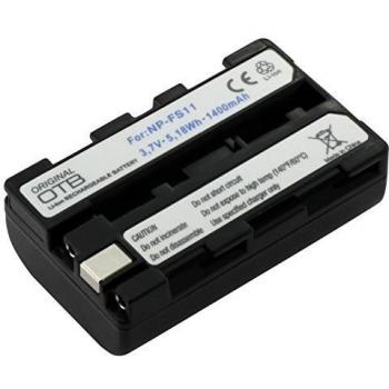 Batería Recargable de Litio Sony NP-FS10/FS11 - 1400mAh, Compatible con Cámaras