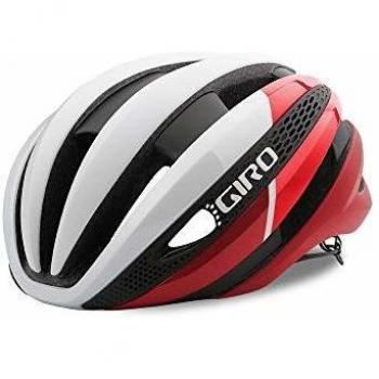 Giro Synthe MIPS Casco de Ciclismo, Unisex Adulto, Blanco Mate y Rojo, Large