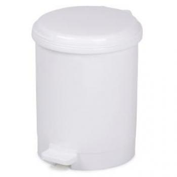 Papelera CEP Blanca con Tapa y Pedal de 12 litros