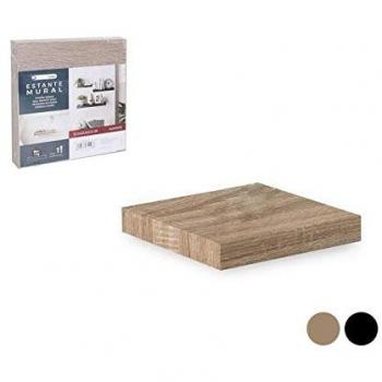 Confortime - Estante Mural de Madera - Duradero y Versátil Ideal para Espacios Reducidos - 23.5 x 23.5 x 3.8 cm, Marrón
