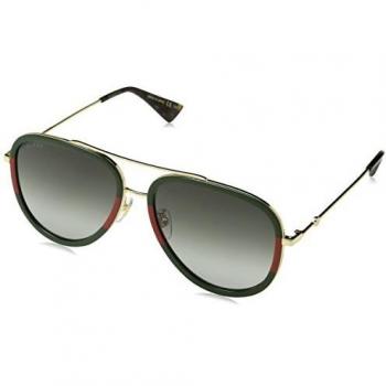 Gucci Unisex Adults Sonnenbrille GG0062S-003-57 Sunglasses, Multicolour