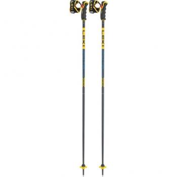 Bastones de esquí Leki Spitfire 3D azul oscuro y amarillo (par) - 130 cm, modelo alpino