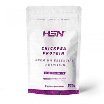 Proteína de Garbanzo 100% Vegetal HSN | Aminograma Completo | Alto Valor Nutricional | No-GMO, Vegetariano, Sin Gluten, Sin Lactosa, Sin Azúcar | 500 gr