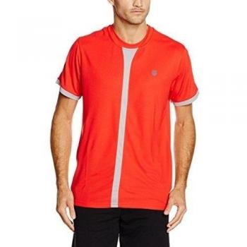 K-Swiss Camiseta Manga Corta Hypercourt Crew Rojo M