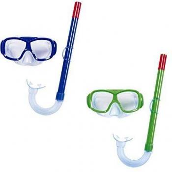 Bestway 24035000 Set máscara + Tubo Buceo 7-14, Juventud Unisex, Multicolor, 7 Años