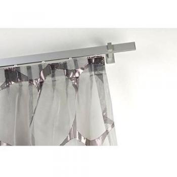 Barra para cortina 32 x 12 mm, 180 cm. de longitud, en aluminio – completo