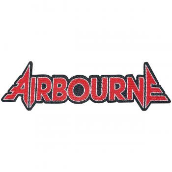 Airbourne Logo Cut-Out Unisex Parche rojo/negro, 100% poliéster,