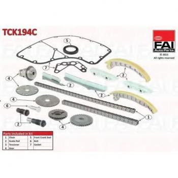 Kit de cadena de distribución FAI AutoParts TCK194C