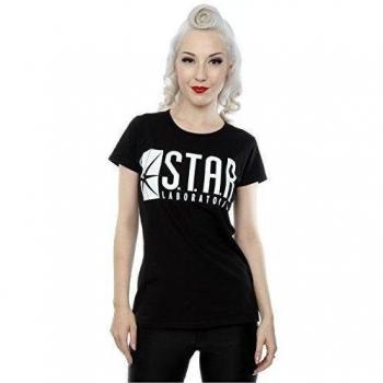 DC Comics mujer The Flash STAR Labs Camiseta XX-Large Negro