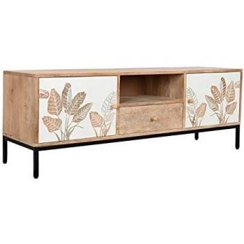 Mueble de TV DKD Home Decor Metal Madera de mango (140 x 40 x 50 cm)