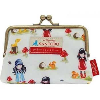 Gorjuss Pastel Print Toadstools Clasp Purse
