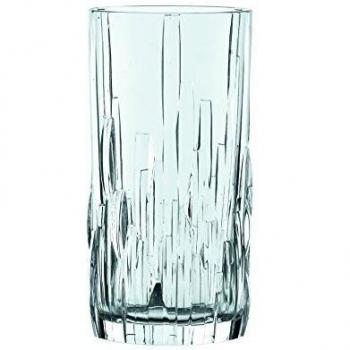 Set de 4 vasos long drink Shu Fa de cristal, 360 ml