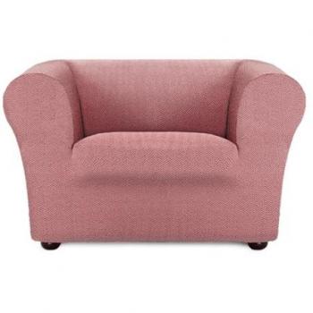 Funda sofá Chester bielástica 1 plaza Jaz rosa 110 x 100 x 130 cm