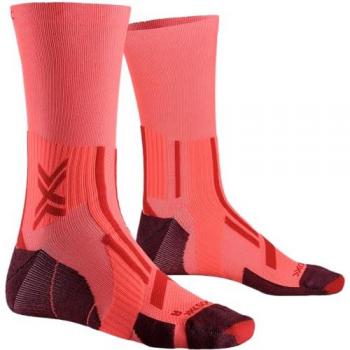 X-Socks Calcetines Trail Run Perform Crew Fluo Red/Namib Red Unisex adulto 45-47