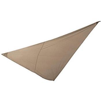 Toldo Solar Triangular 5x5x5m de Poliéster PVC Marrón
