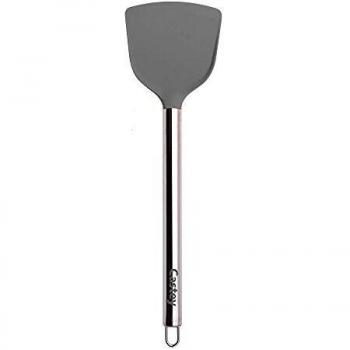 Castey - Espátula Plana de Silicona con Mango Inoxidable C05