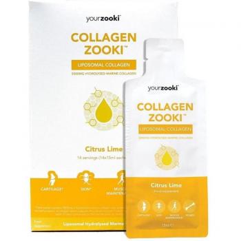 YourZooki Liposomal Collagen Peptides Citrus Lime Flavor 500mg - 14 Sachets