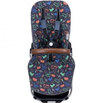 Colchoneta Jyoko para Silla Bugaboo Donkey de Algodón Orgánico y Transpirable Compatible con Bugaboo Donkey Jyoko Happy Dino