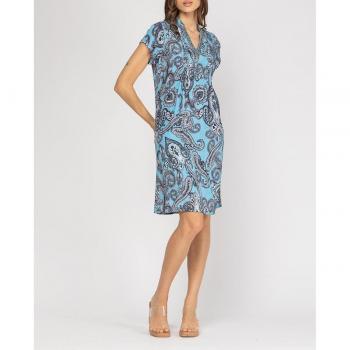 Vestido corto con pliegues Niza